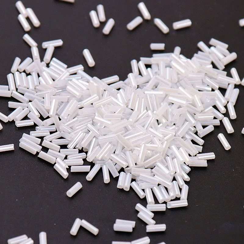 Description Picture 6 of itemColorful 300Pcs Seedbeads 11/0 Tube bead 2x6mm Bugles Glass Seed Beads For DIY Jewelry Making Women Garments Accessories