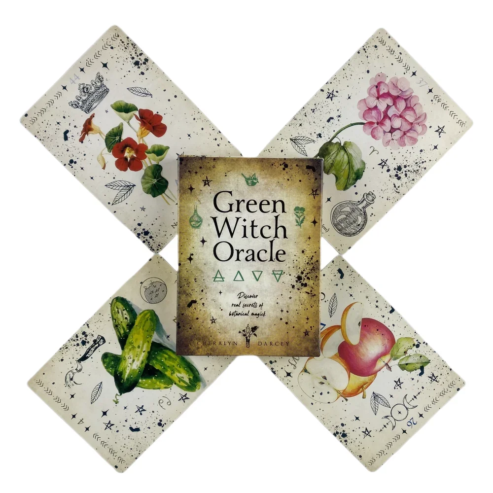 

Green Witch Oracle Cards A 44 Tarot English Visions Divination Edition Deck Borad Playing Games