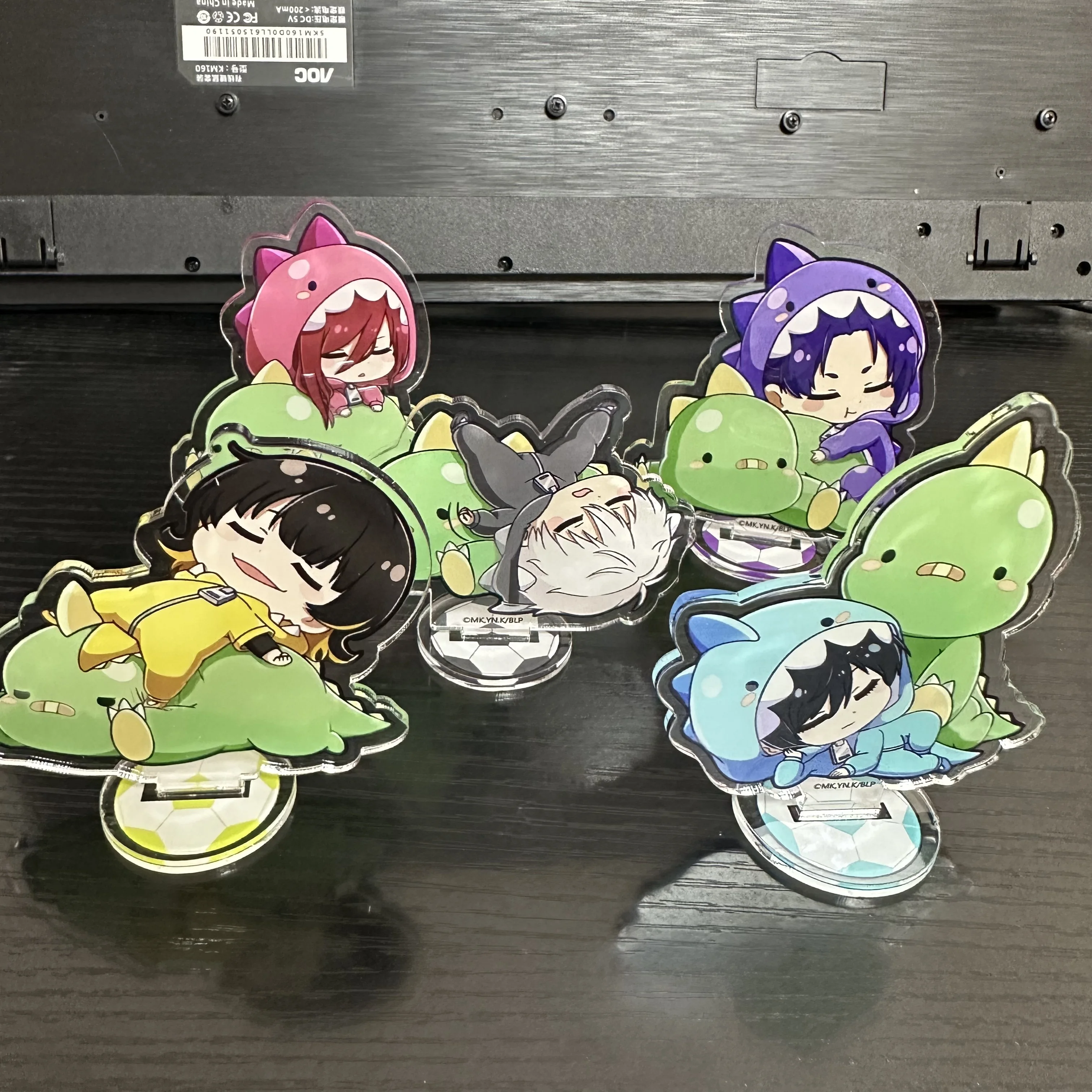 Anime Blue Lock Figures Rin Itoshi Itoshi Sae Chigiri Hyoma Cosplay Supporto Acrilico Modello Piatto Desk Decor Standing Sign Fans Gift