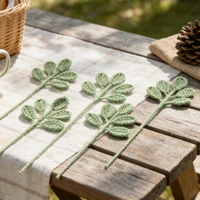 Artificial Flower Handmade crochet yarn Rose Outdoor Garden Valentine's Wedding Bridal Bouquet Home Room Diy Gift box Accessorie 3