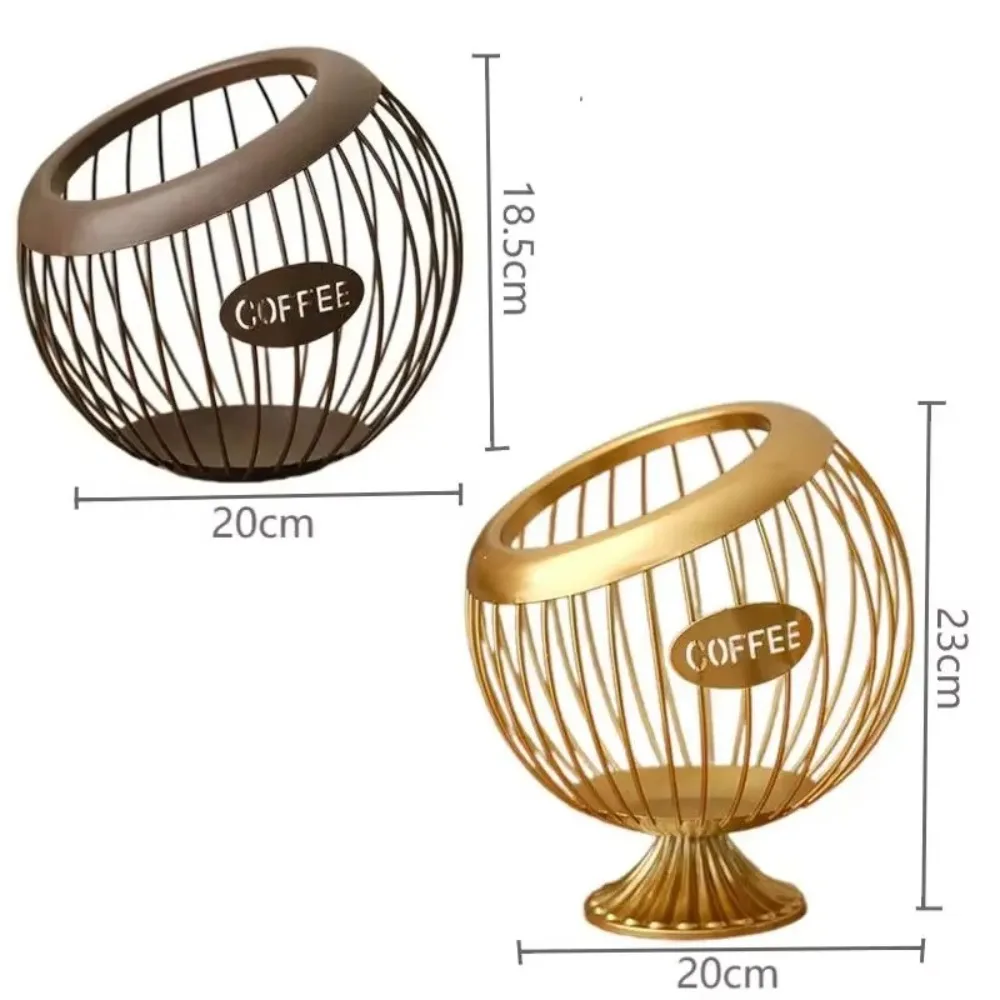 Iron Coffee Pod Holder Large Capacity Multipurpose Espresso Capsule Holder Container Counter Coffee Pod Holder