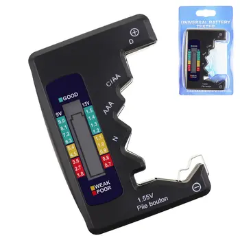 Tester per batterie Capacità digitale Pulsante universale per batterie al litio N /AAA/CAA/D/1.5V Tester per batterie cella BT168 Alimentazione