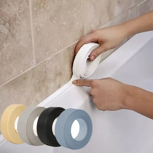 1/2/3.2M Self-adhesive Sealing Tape PVC Oil-Proof Kitchen Sink Edge Caulk Tape Waterproof Bathroom Toilet Corner Wall Stickers - Image 2