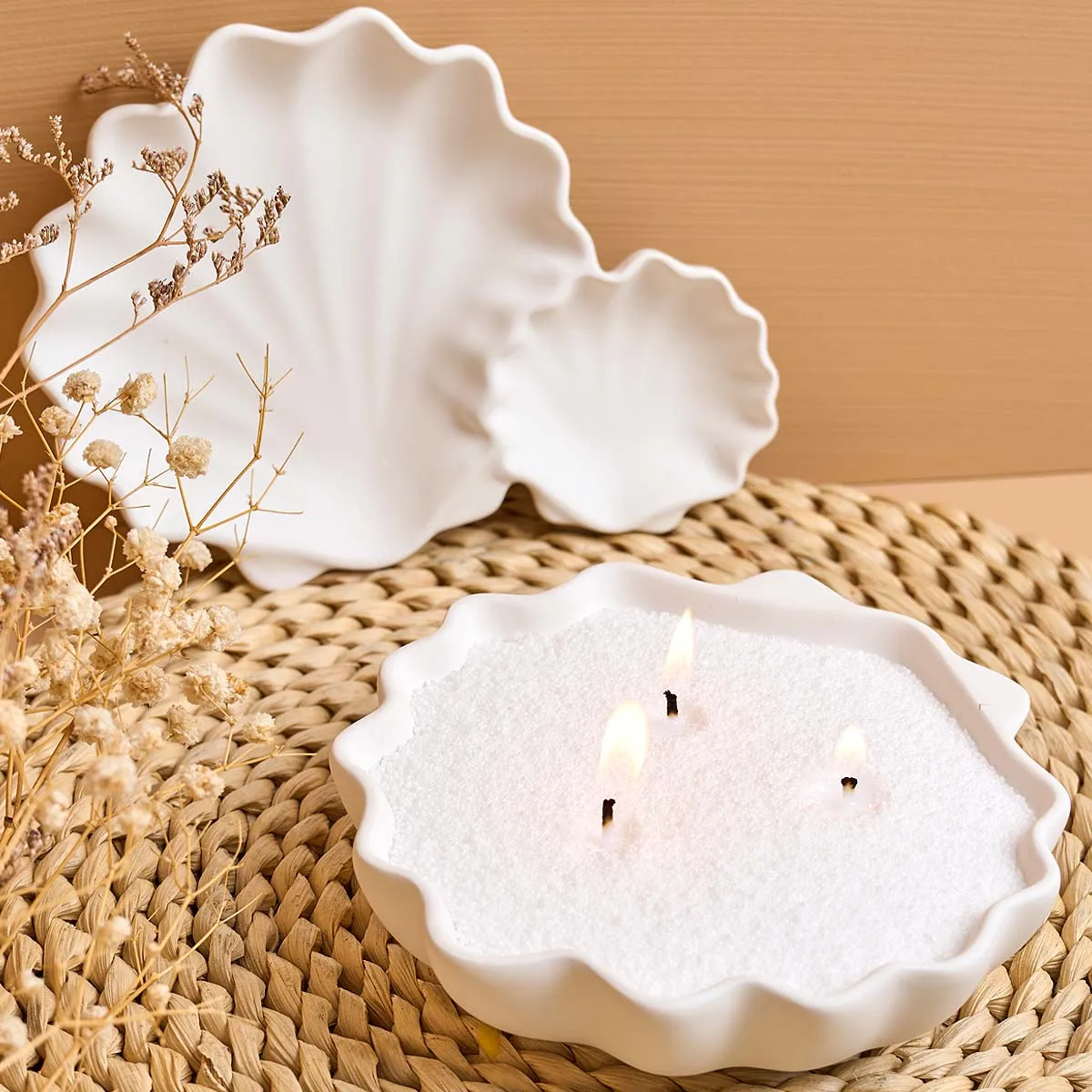 Shell Candle Tray Silicone Mold DIY Succulent Flowerpot Jewelry Storage Dish