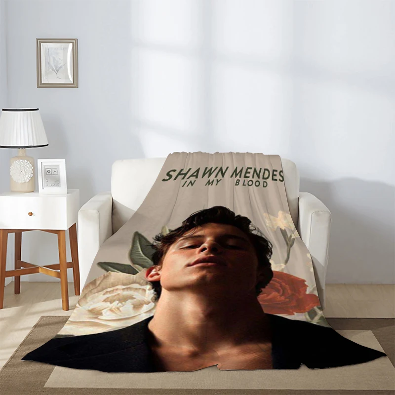 

Winter Blanket Shawn Mendes Singer Sofa Blankets & Throws Microfiber Bedding Knee Warm Fleece Fluffy Soft Nap Decorative Custom