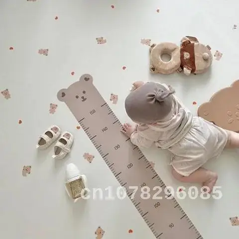 INS Canvas Baby Height Measure Ruler, Wall Stickers, Children Growth Chart, Record, Kids Room Decoration, Hanging Rulers, Photo