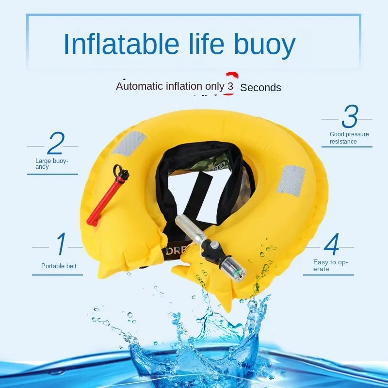 Fishing Waist Belt Type Automatic Inflatable Life Jacket Portable Fishing Vest for Adult