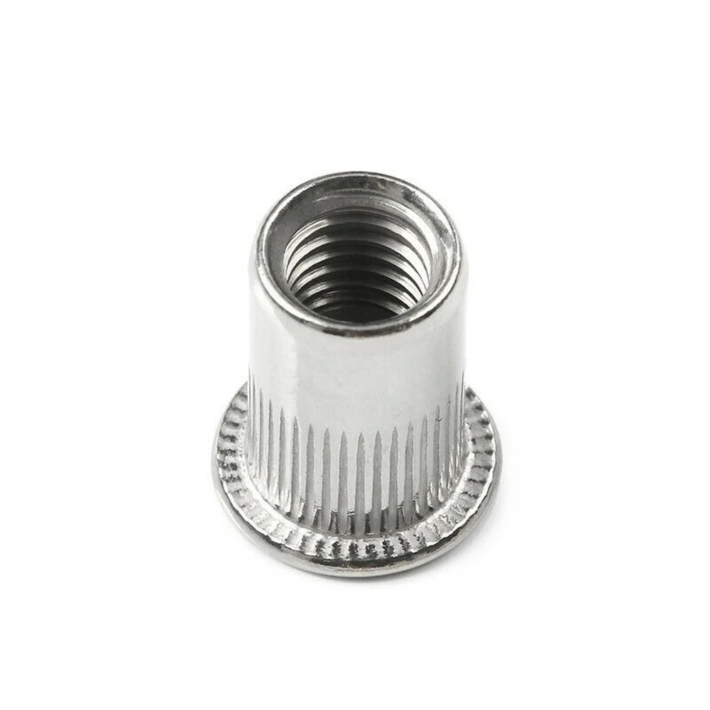 150-teiliges metrisches Nietmuttern-Sortiment-Set aus Edelstahl 304, M3, M4, M5, M6, M8, Flachkopf-Nietmuttern-Set, Nuss-Gewindeeinsatzmutter – Detail 8