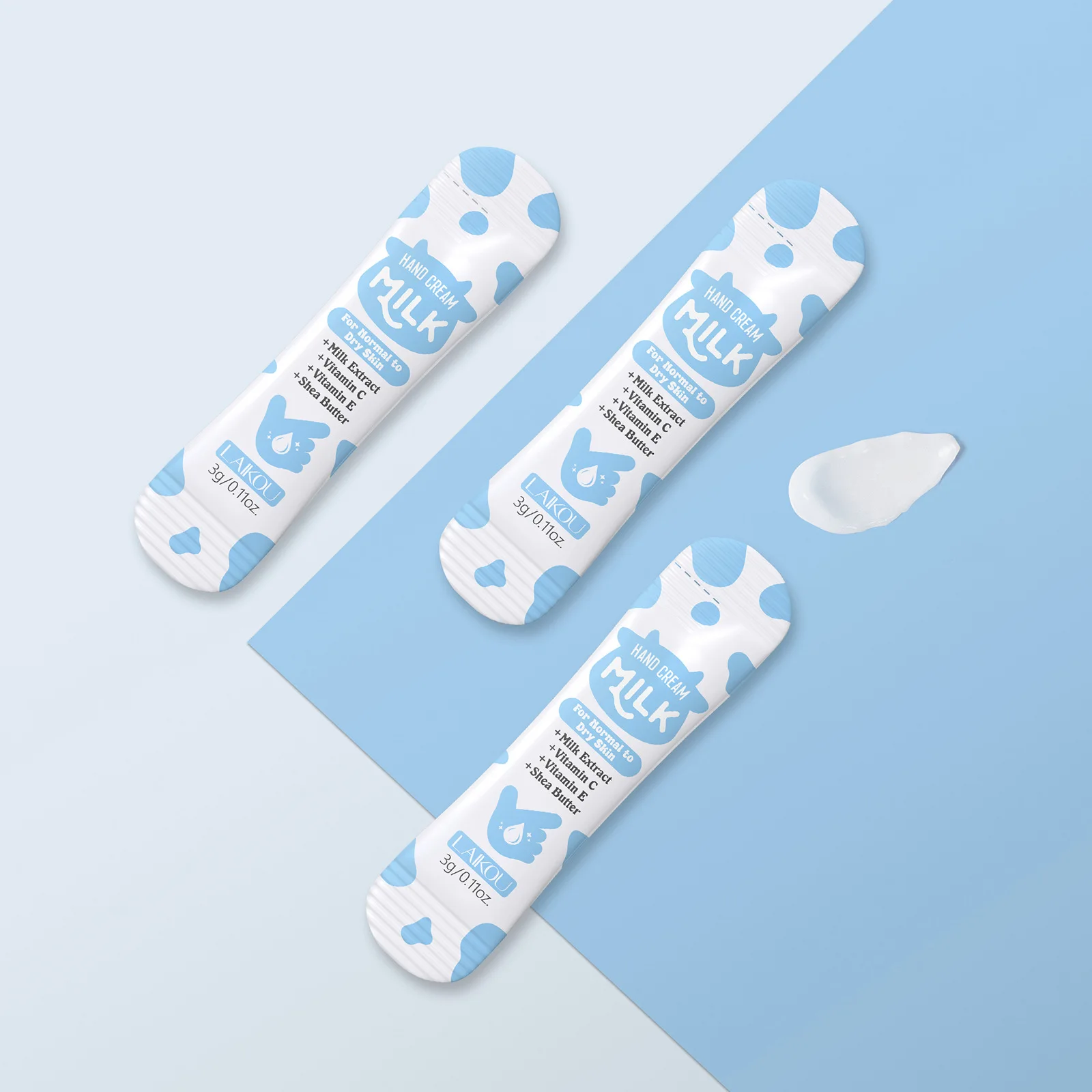 10pcs Milk Hand Cream Intensive Hydration Fast-Absorbing Smoothing Repair Dry Cracked Skin Vitamin C Enriched