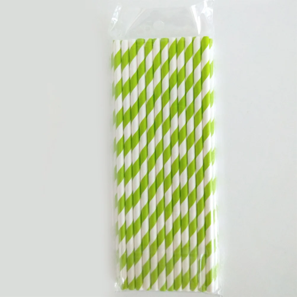 250 Pcs Commemorative Earrings Decorative Drinking Straw Decorate Straight Straws