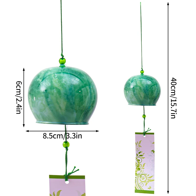Kawaii Sakura Stained Glass Wind Chime - Aesthetic Room Decor with Harmonious Bell Sounds