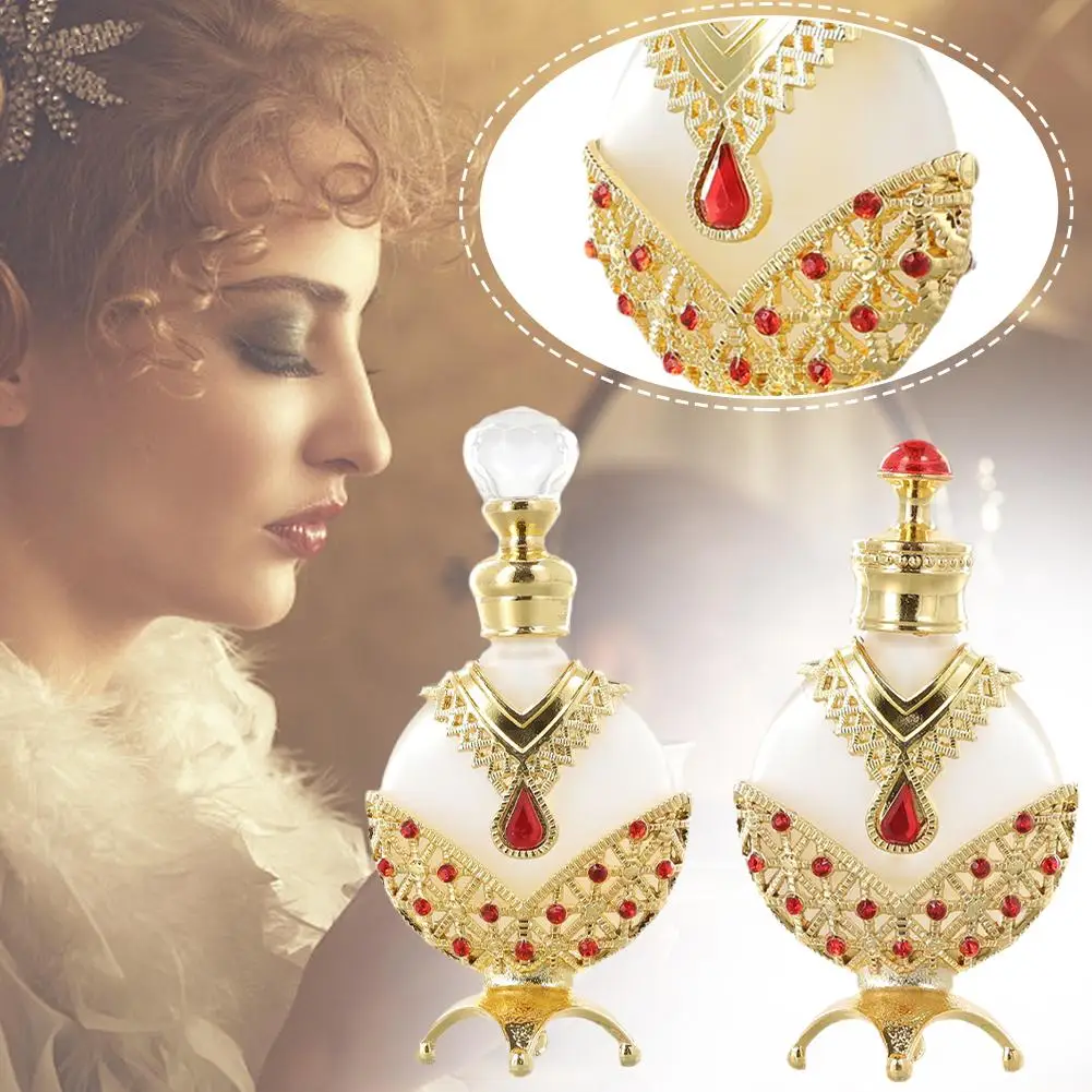 Hareem Al Sultan Gold Perfume Essential Oil Bottle With Glass Dropper Arabian Women Perfume