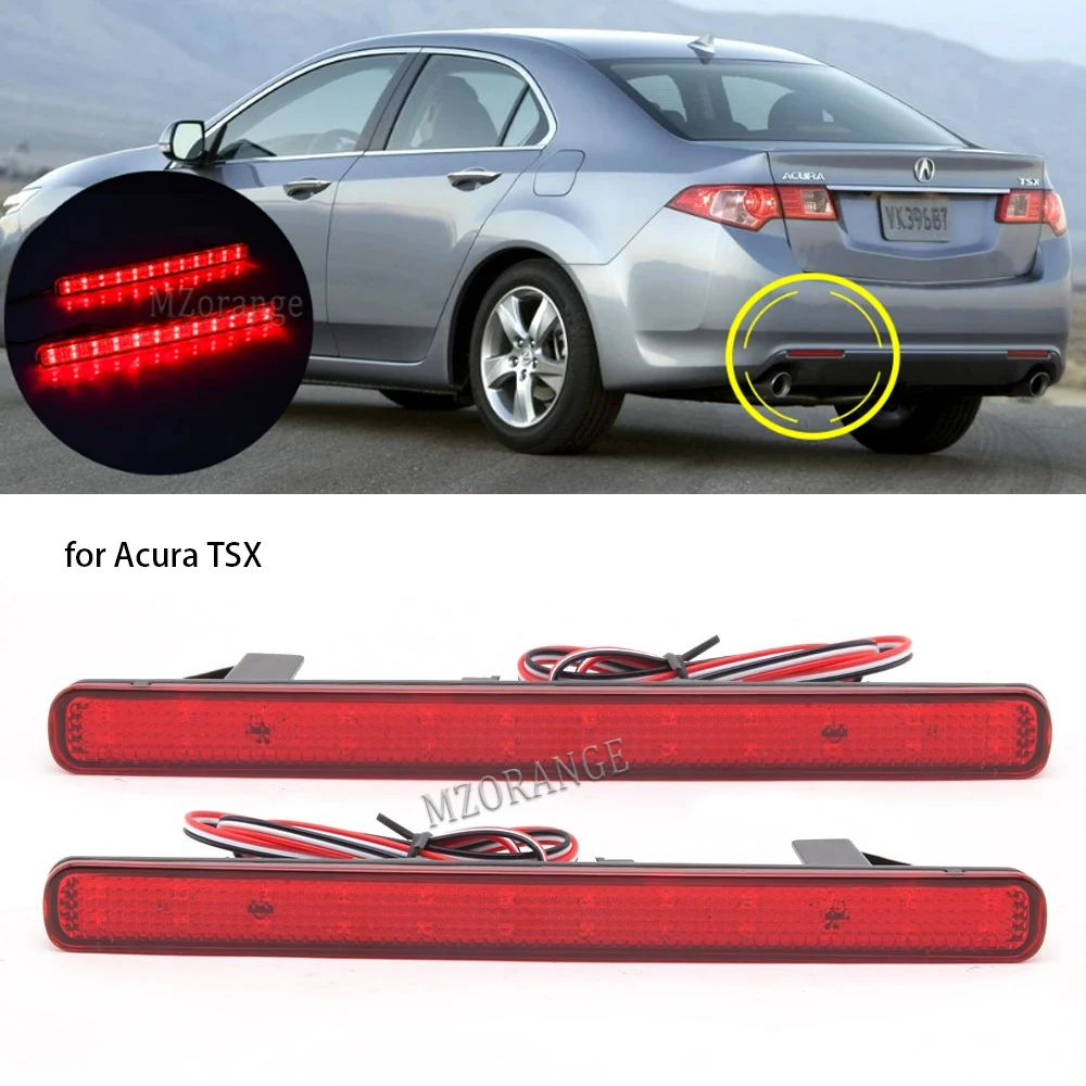 

LED Rear Bumper Reflector Light for Honda Accord 8 MK8 Saloon 2008-2015 Brake Lamp for Acura TSX Sedan 2009-2014 Car Accessories