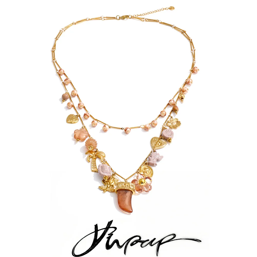 Yhpup 2026 Double-Layer Chain Necklace