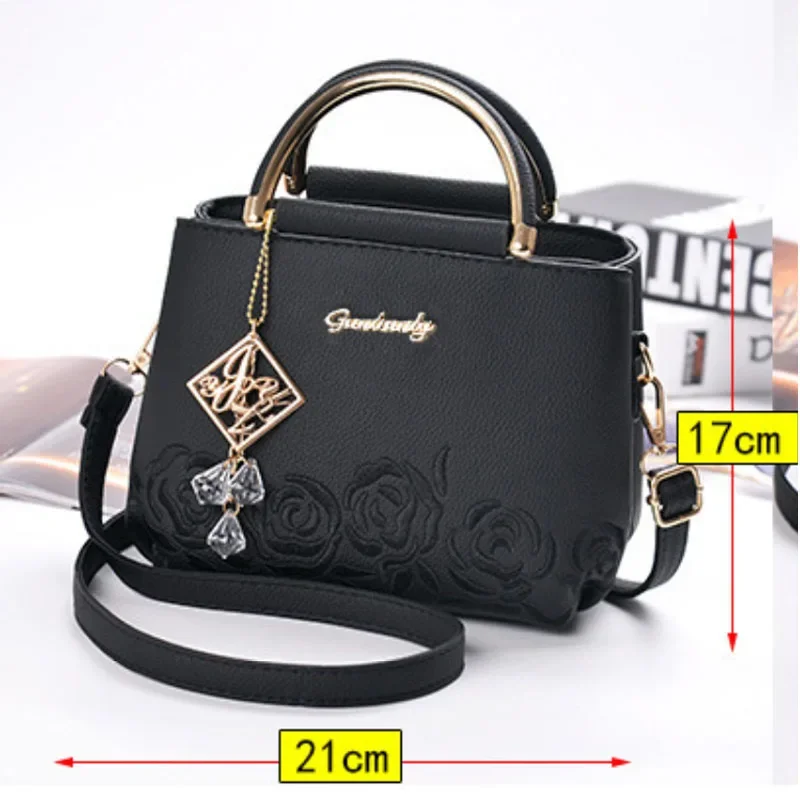 New Women's Bag Portable Korean Version of The Simple and Simple Square Package Trend Single Shoulder Messenger Bag Huakalou