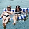 2024 New Water Hammock Recliner Inflatable Floating Swimming Mattress Sea Swimming Ring Pool Party Toy Lounge Bed For Swimming 5