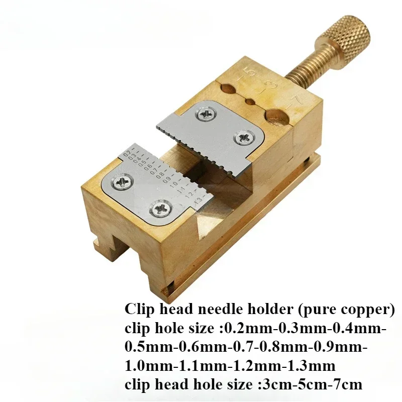1PC Precision Repair Desktop Fixed Seat Pointer Table Vice Pointer Tube Clamp Manual Vise Copper Watch Tool Brass Material Watch 4