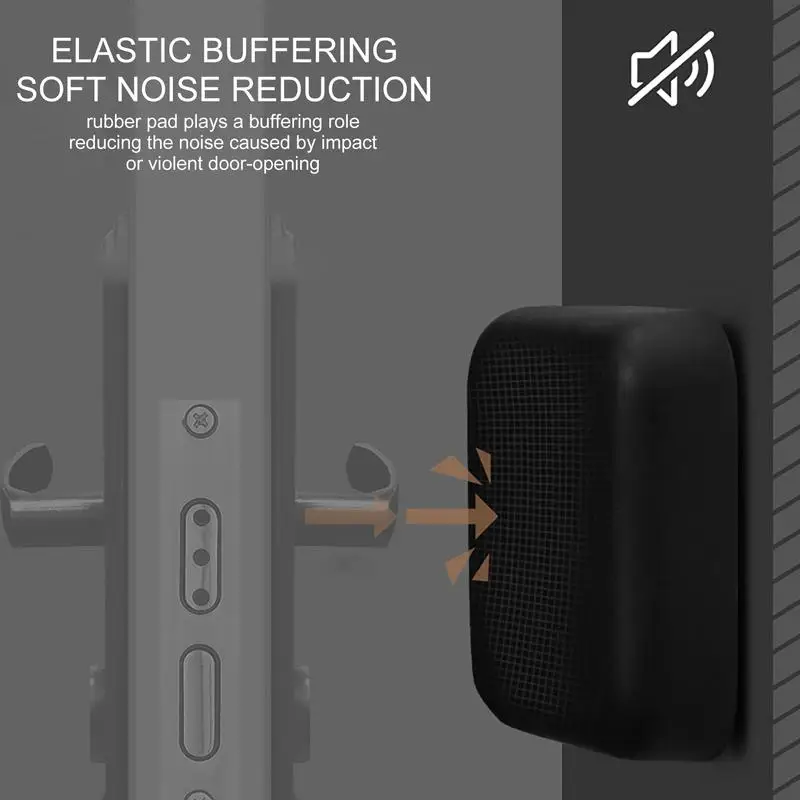 1PC Silicone Door Handle Bumpers Self Adhesive Deurstopper Protection Porte Pad Mute Sticker Square Wall Protector er Pad