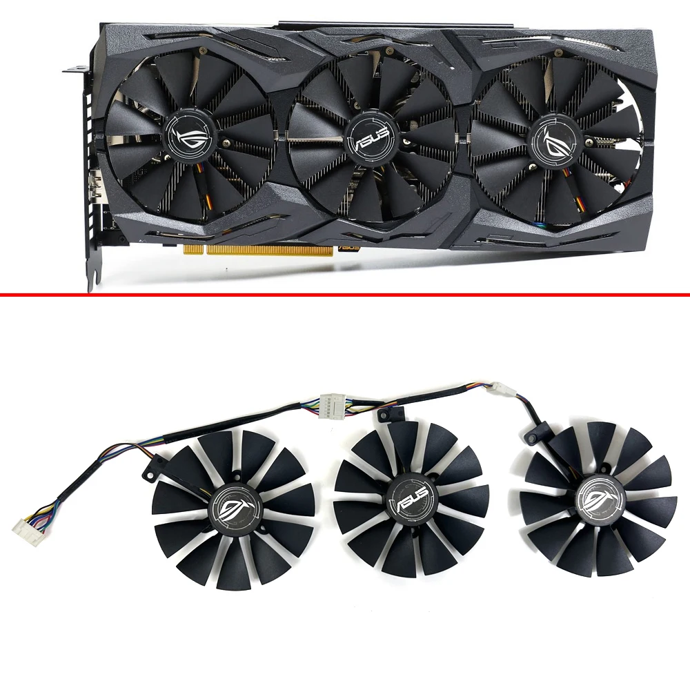 Raffreddamento 87Mm Per Asus Rog-Strix-Rtx 2060 2070-O8G-Gaming Rtx2060 Rtx 2070 Ventola Di Raffreddamento Della Scheda Video Grafica T129215Sh T12921