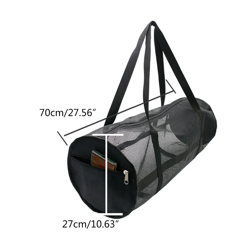 Foldable Large Capacity Mesh Duffels Gear Bag Scubas Diving Snorkeling Equipment Football Storage Bag Tear-resistant Duffels Bag 5