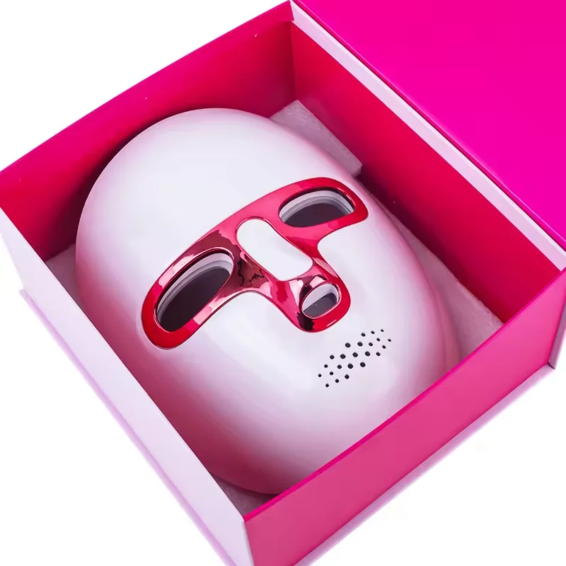 LED face mask therapy skin beauty facial skincare red light 7 colors light wireless rechargeable at home