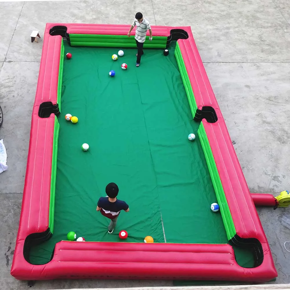 

Cheap snooker table inflatable snooker pool football snooker billiard SnookBall with balls and blower for events Carnival games