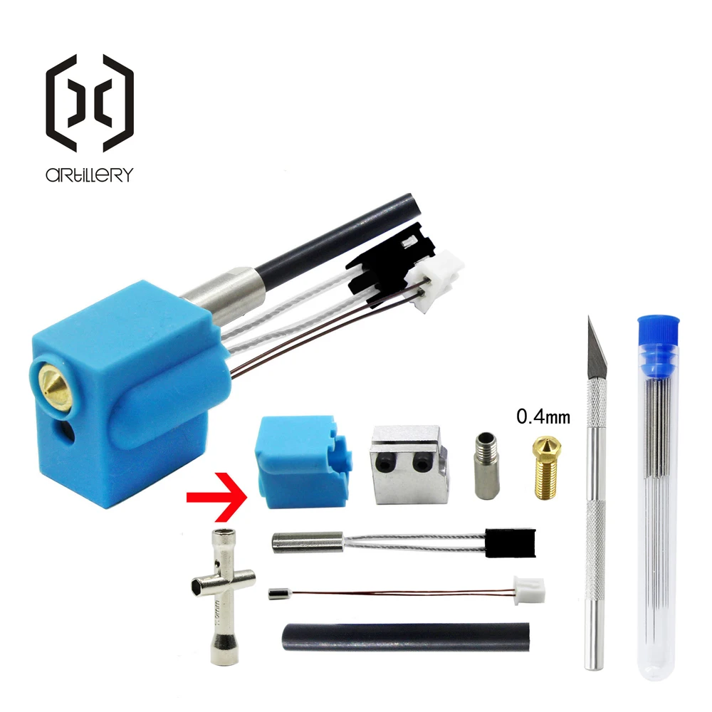 Alumínio Bloco Extrusora Limpeza Bocal Kit Impressoras 3d Artilharia Sw-x1 e Genius Sw-x2 e Genius Pro - Imagem 3
