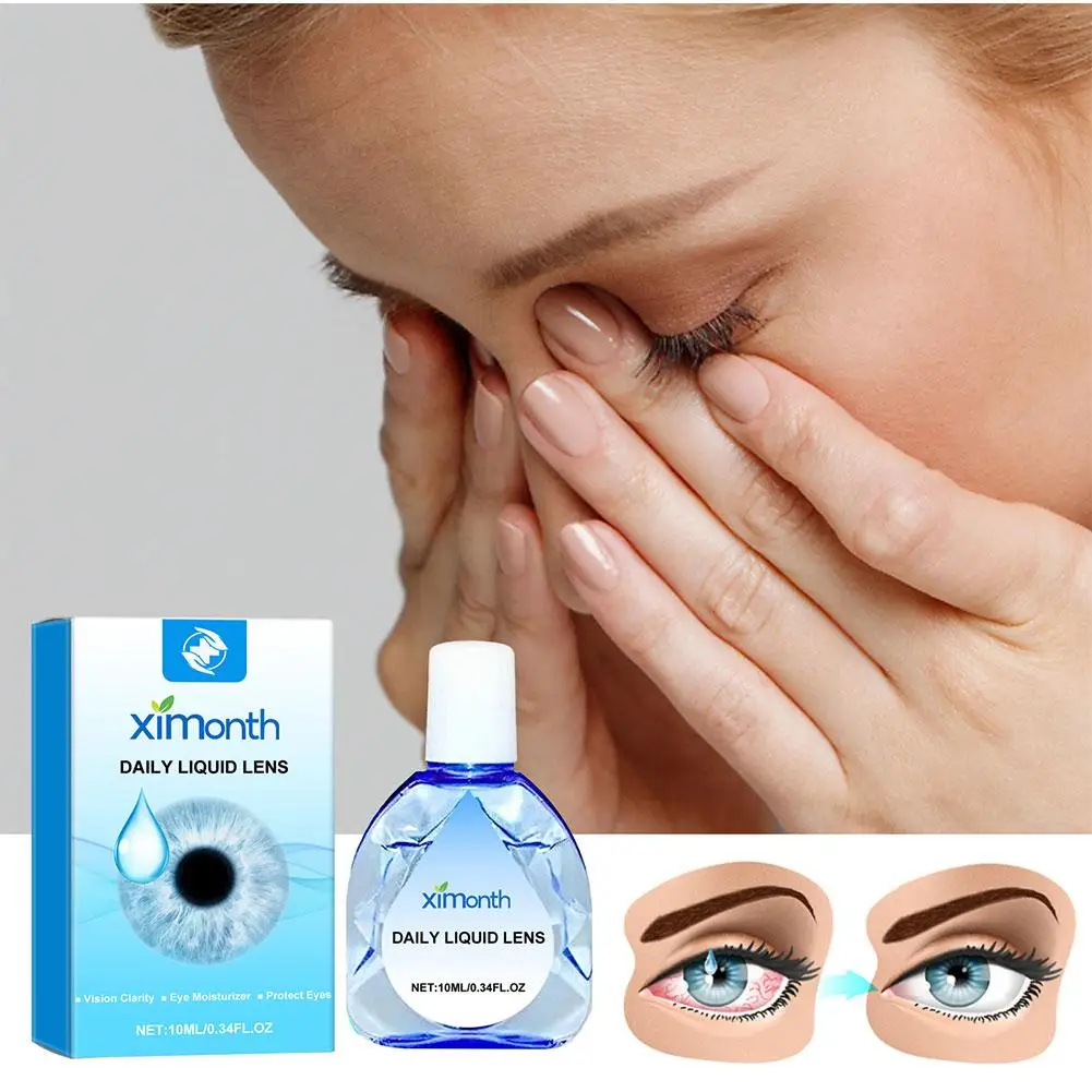 10ml Presbyopia VisionRestore Eye Drops Cleanning Eyes Massage Removal Itching Fatigue Care Relieves Eye Discomfort Relax R6T9 20ml universal pet ear drops cat and dog ear cleaner for control yeast mites removes ear mites and ear wax relieves itching