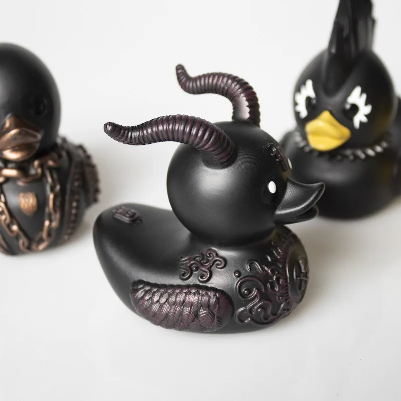 Duck Satan Punk Resin Craft - Halloween Room Decoration