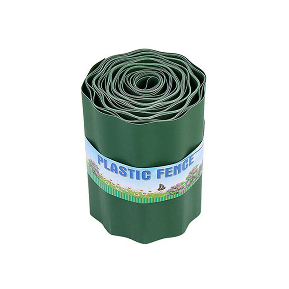 Garden Grass Lawn Edging Border Fence Wall Decorative Outdoor Landscape Fencing For Yard Garden Decor Plastic 9M Length