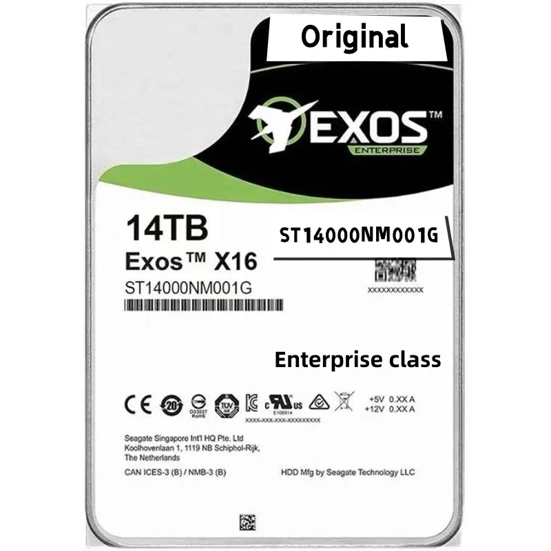 

100% Новый оригинальный жесткий диск ST14000NM001G enterprise 3,5 дюймов 14T