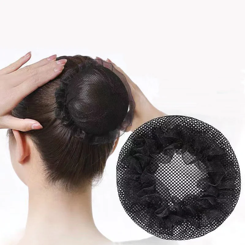 

3 Pieces Elastic Hairnet women fashion headgear ballet disco hair Snood wig net invisible sports dance hair net hair accessories