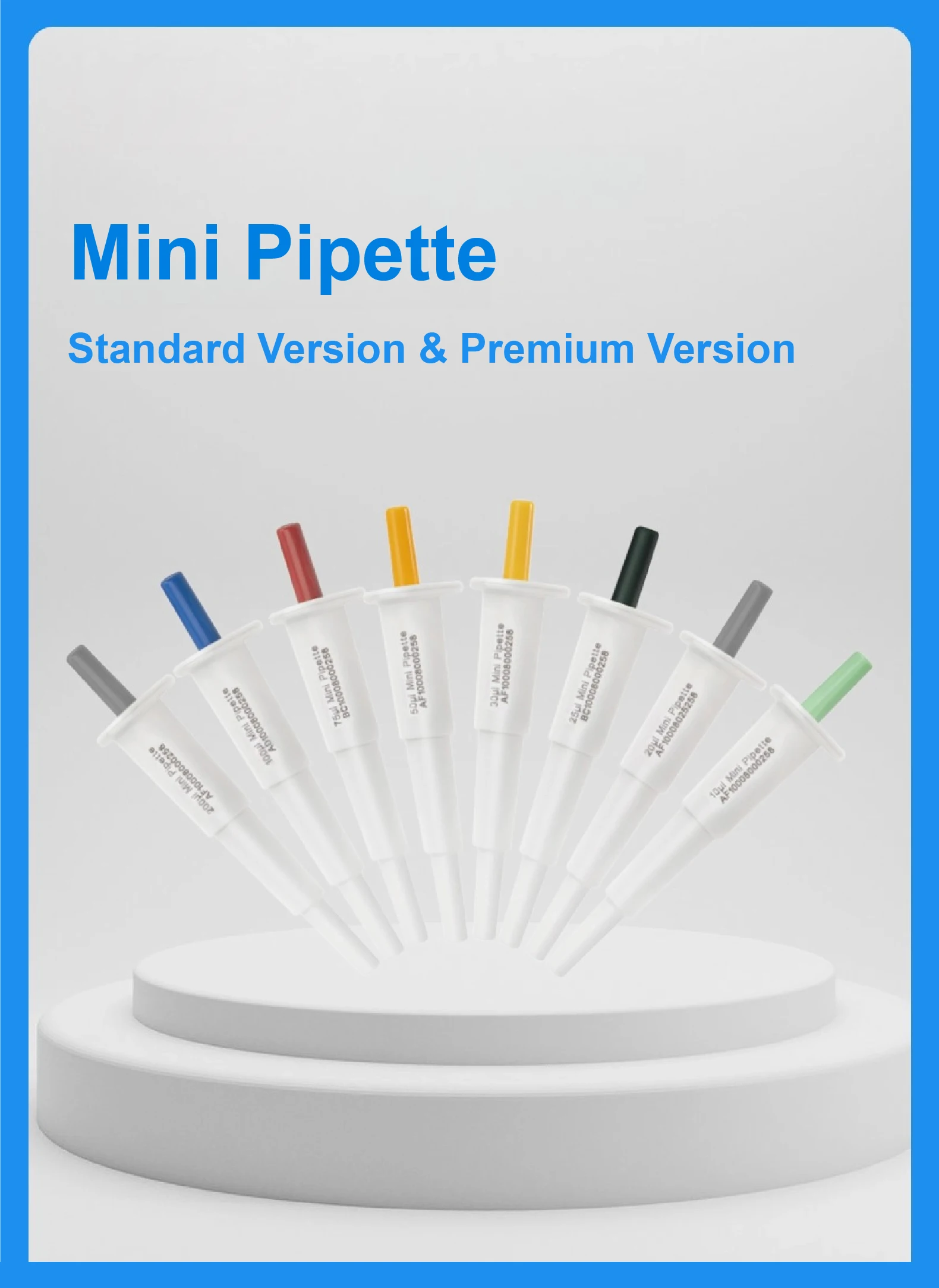 Laboratory Mini Micropipette Adjustable Pipette Gun 5ul 10ul 50ul 100ul 200ul 30