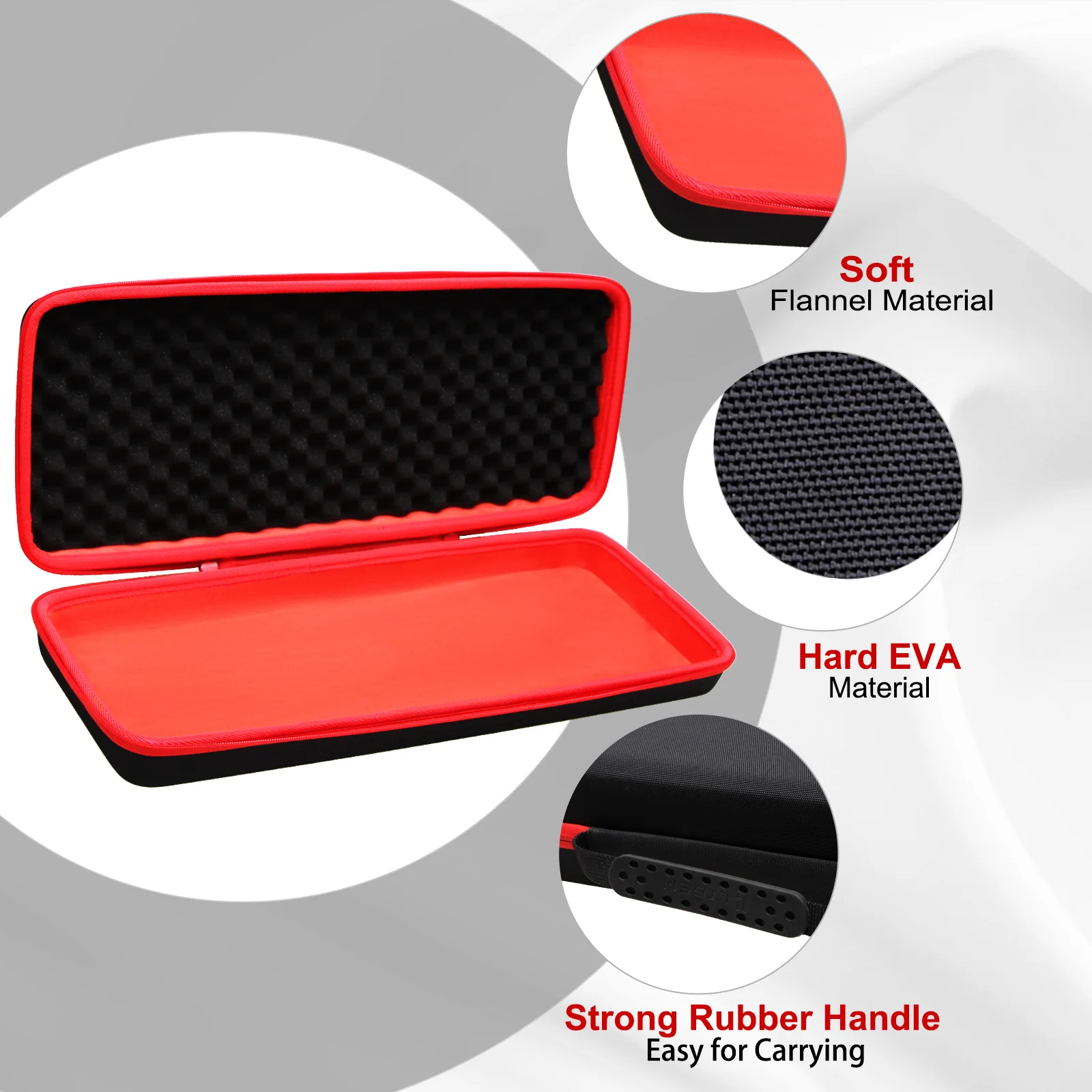 Rígido Eva para Controlador de Teclado Protetora Transportando Bolsa de Armazenamento Único Bolsa para Akai Professional Mpk Mini Plus Usb Midi Case - Image 5