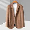 Spring and Autumn New Men's Fashion British Style Work Wedding Plus-size Casual Fat Loose Senior Sense Plus Fat Business Blazer 2