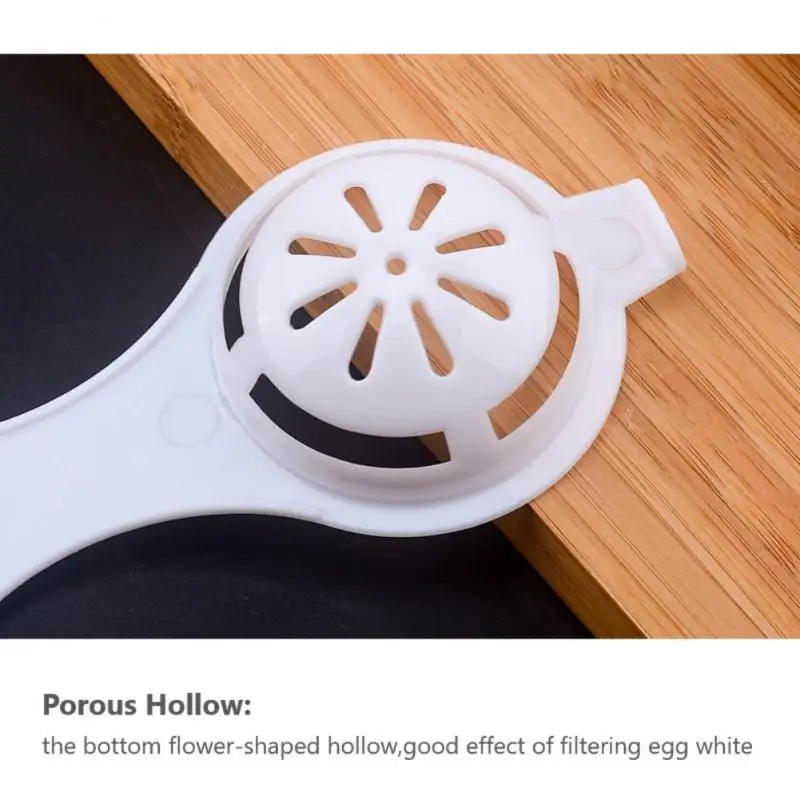 Egg Yolk Separator Egg Divider White Plastic Convenient Household Eggs Tool Filter Cooking Baking Tool Kitchen Accessories egg separator