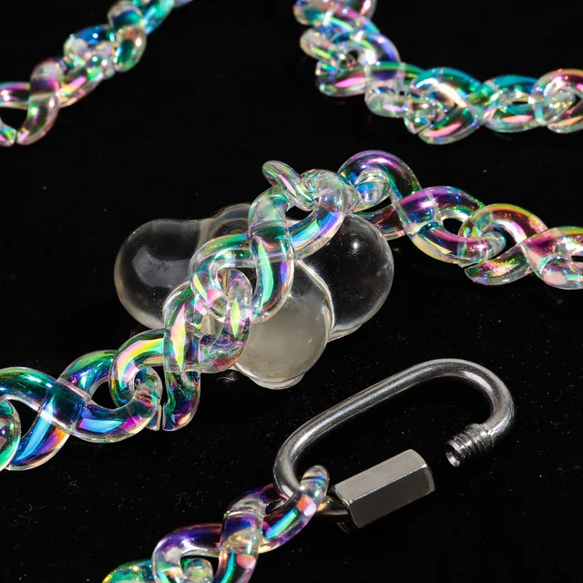 Iridescent Acrylic Chain Choker 3