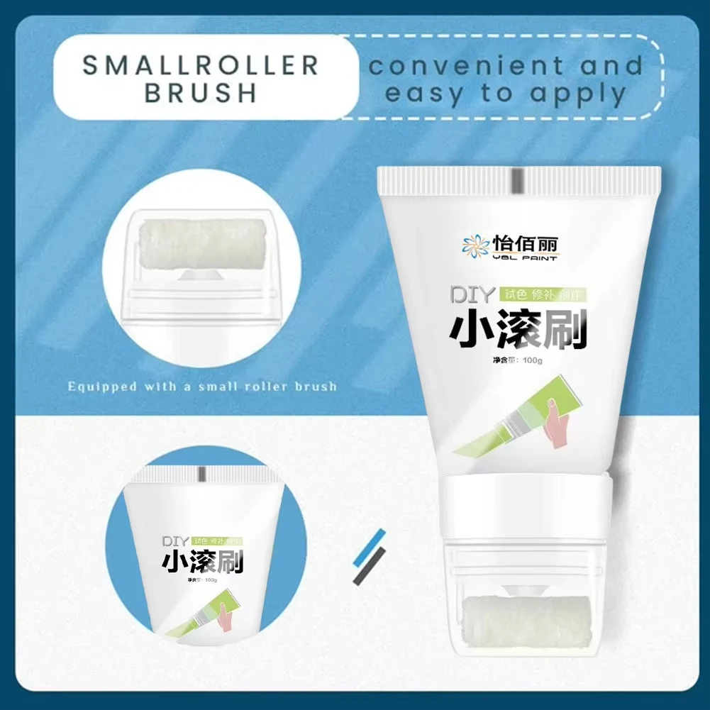 Wall repair paste 100g White Wall Repair Paste Roller DIY Patching Wall Latex Paint Drywall Repaint Brush Remove Stains Graffiti Home Accessories