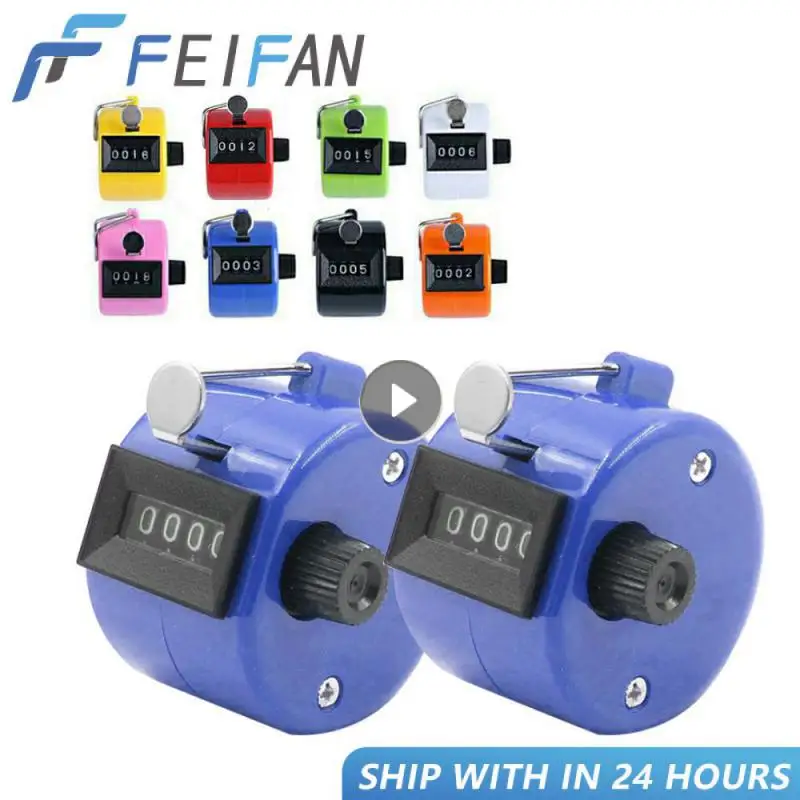 

4 Digit Number Hand Held Tally Counter Mini Mechanical Digital Hand Tally Counter Manual Counting Golf Clicker Training Counter