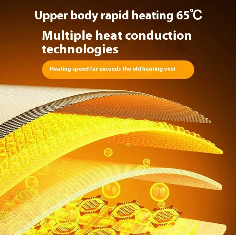 2025 Winter Herren 22 Zonen Intelligente Heizung Robe Dual Control Elektrische Erwärmung Jacke Weste Thermische Baumwolle Mantel Für Zuhause Im Freien – Detail 12
