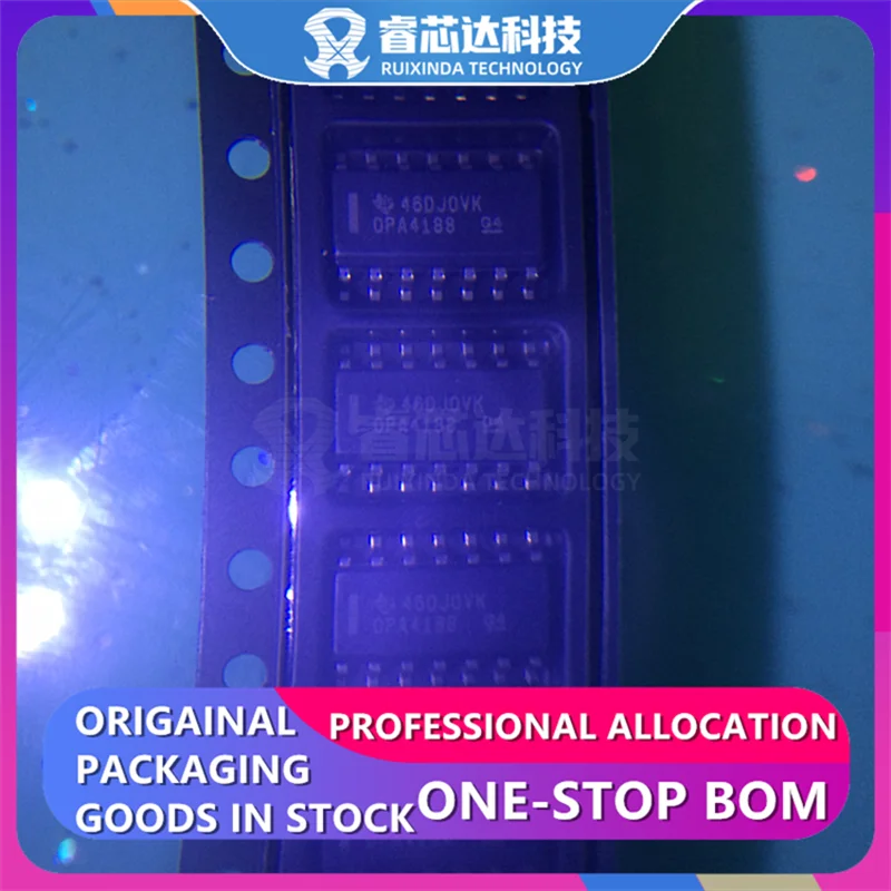 Rxdna Opa4188Aidr Opa4188 Sop14 Opa4188Aid Amplificatore Zero-Drift 4 Circuiti Rail-To-Rail 14-Soic Nuovo Originale Originale Originale Opa4188A