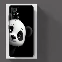 Panda Design Phone Case in Black and White for Redmi A3 (Mix06)