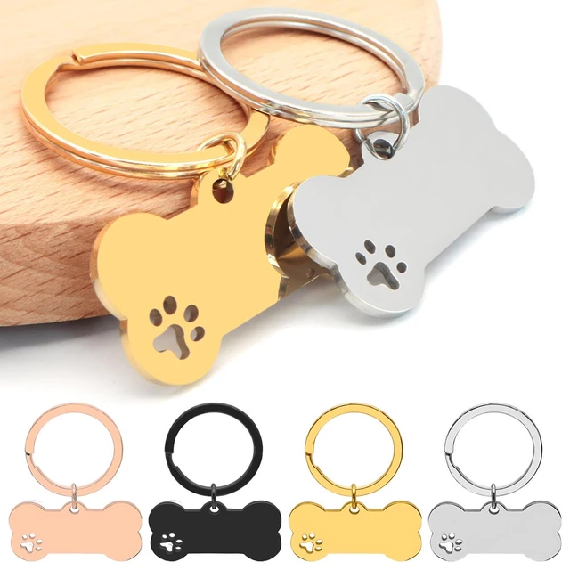 20Pcs 50pcs or 100Pcs Dog Tags Bone ID Tag Dog Collar Plate Tag