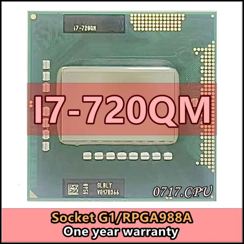 

I7-720QM I7 720QM SLBLY 1.6 GHz Quad-Core 8 Thread Prosesor CPU 6 W 45 W socket G1/RPGA988A