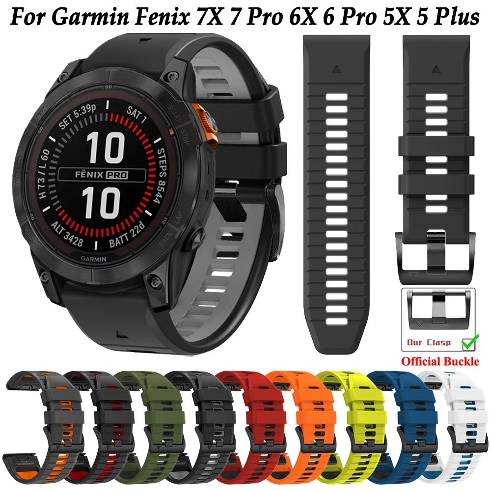 Cinturino Smart Watch A Sgancio Rapido 22Mm 26Mm Per Garmin Fenix 7 7X Pro Sapphire Solar 6 6X Pro 5X 5 Plus Bracciale Da Polso