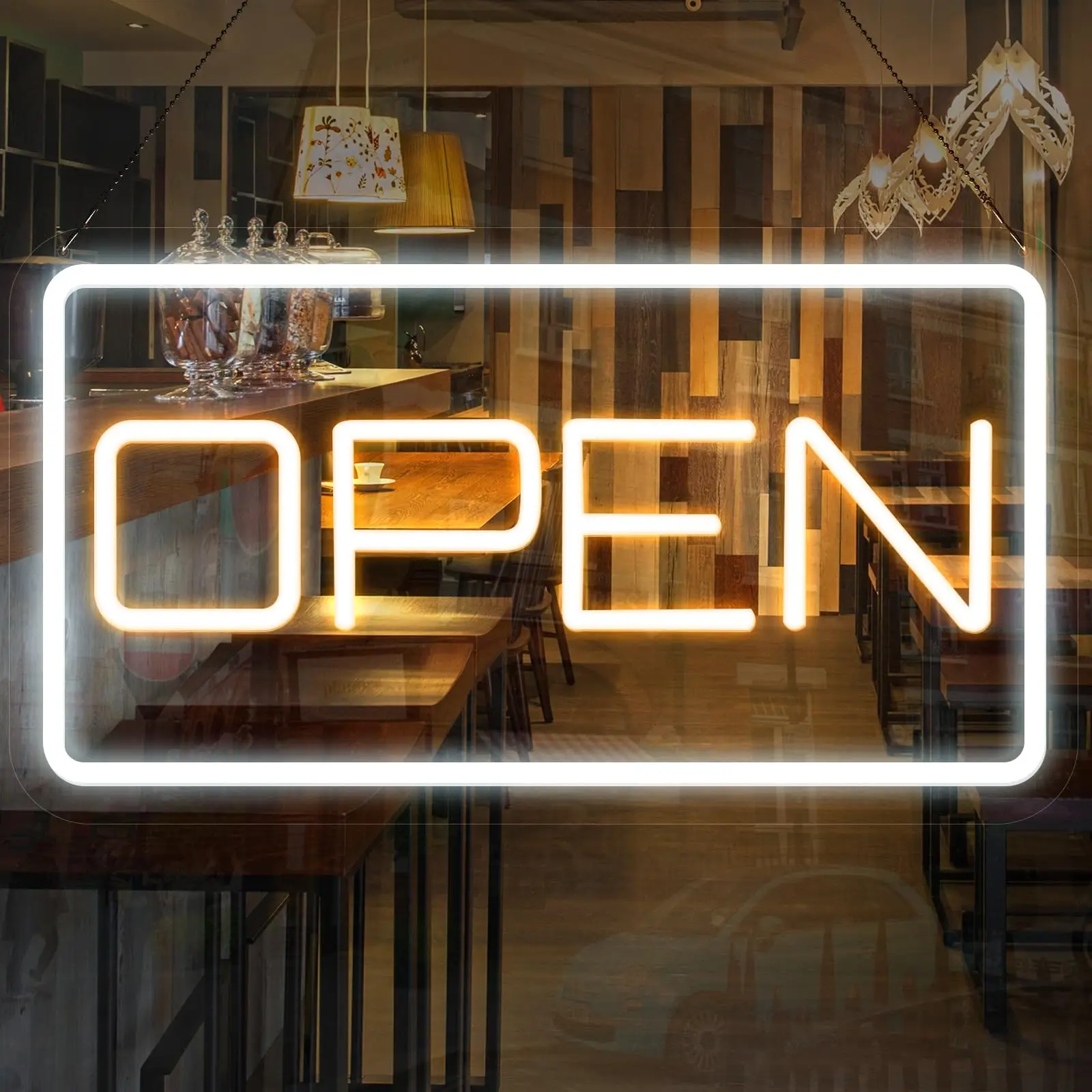 

LED Neon Open Sign for Business Window, Open Sign Led for Bars, Stores, Coffee Shop, Hotel, Window, Restaurant,Salon