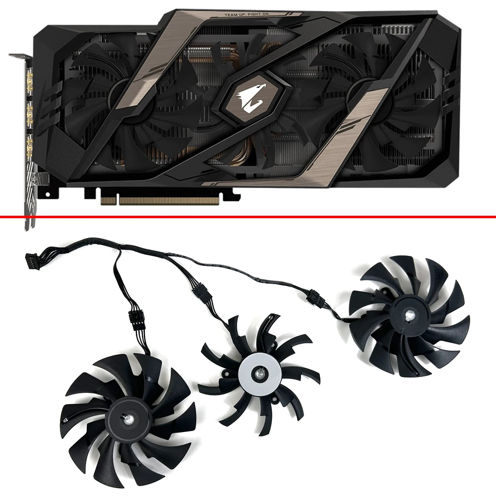 Ventola Di Raffreddamento 3Pcs Muslimatextx2080 Ti Gpu Ventola Per Gigabyte Aorus Geforce Rtx 2060 Super Rtx 2070 Super Rtx 2080 Super Fan