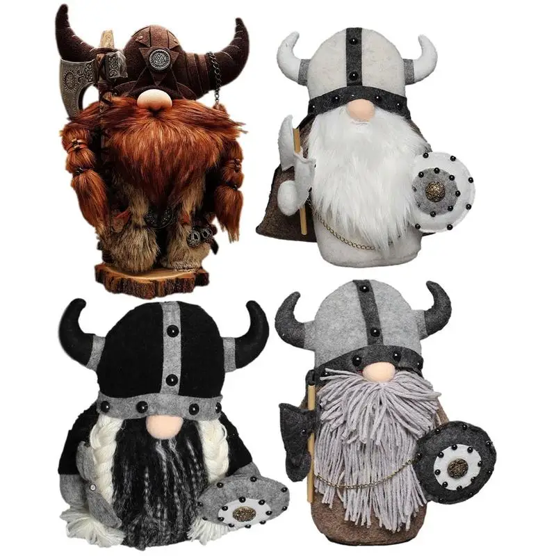 Viking Warrior Gnome Doll Exqusite And Durable Nordic Viking Warrior