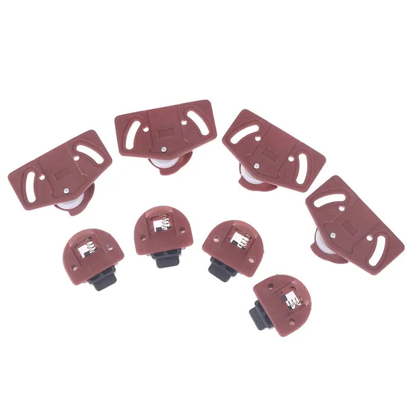 Wardrobe Roller Sliding Door Gear Circuit Board 4 Pairs Indoor Panel Kit Furniture Sliding Door Roller Set Cabinet ABS Wheel sliding door roller sliding door pulley