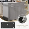 Kitchen Island with Trash Can Storage, 52" Rolling Kitchen Island on Wheels with Marble Countertop & Pull Out Spice Rack 5